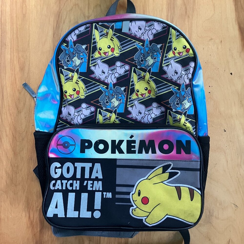 Pokémon Pikachu "Gotta Catch 'Em All!" Full-size school travel BACKPACK